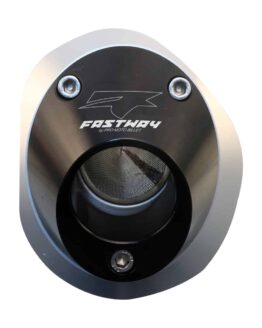 Billet Spark Arrestor Exhaust End Cap - Black