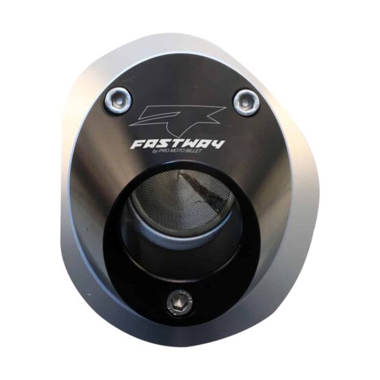 Billet Spark Arrestor Exhaust End Cap - Black