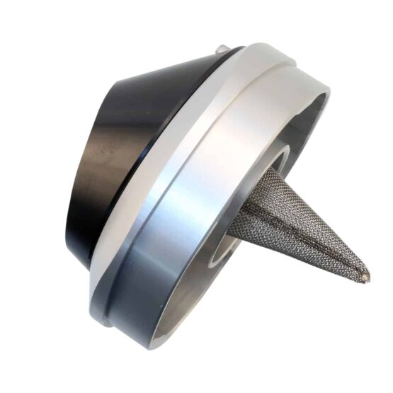 Billet Spark Arrestor Exhaust End Cap - Black - Image 2
