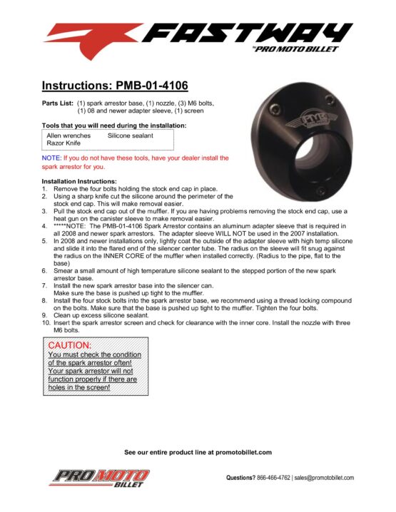 Spark Arrestor Exhaust End Cap - Black - Image 5