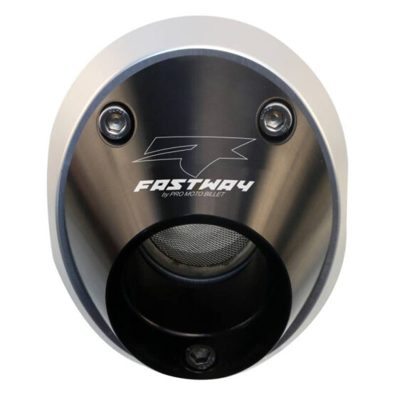 Billet Spark Arrestor Exhaust End Cap - Black
