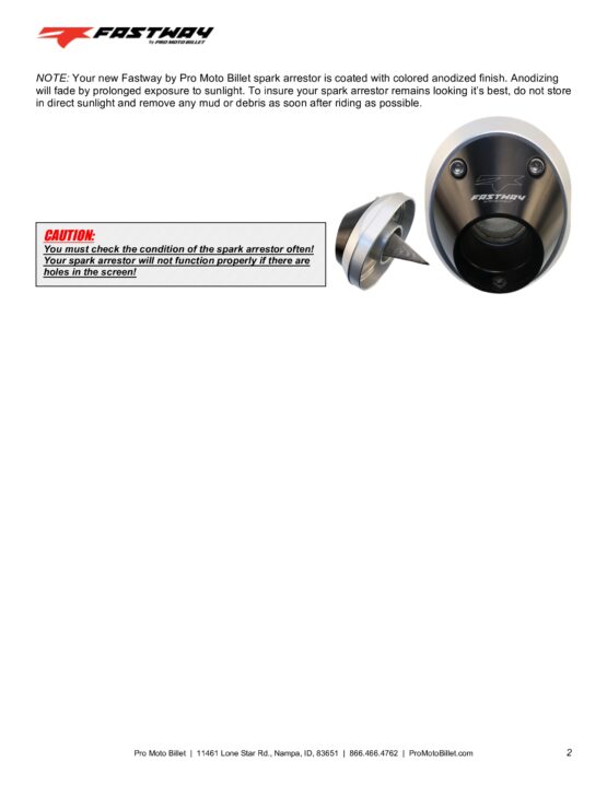 Billet Spark Arrestor Exhaust End Cap - Black - Image 6
