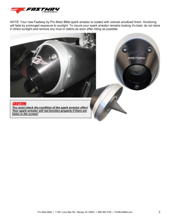 Spark Arrestor Exhaust End Cap - Black - Image 6