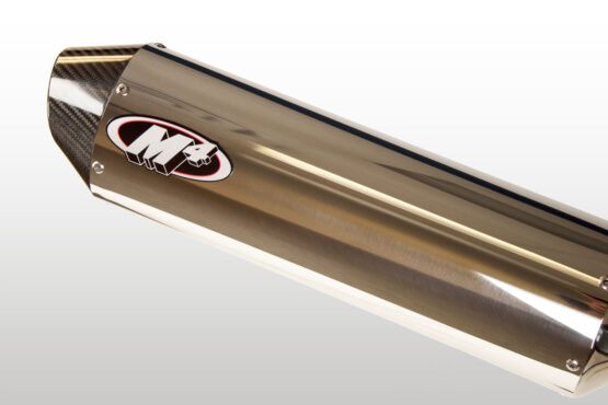 Polished Dual Bolt On Exhaust Mufflers