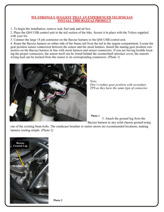 QS4-USB Stand Alone Quick Shift GP Pattern Fits 06-21 GSXR600/750 09-16 GSXR1000 - Image 4