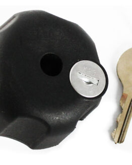Ram Accessory - Locking Knob w/ 1/4"-20 Brass Hold For 1" Balls IN BAG