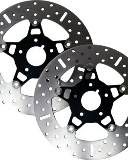 Black Chrome Contour Floating Brake Rotor