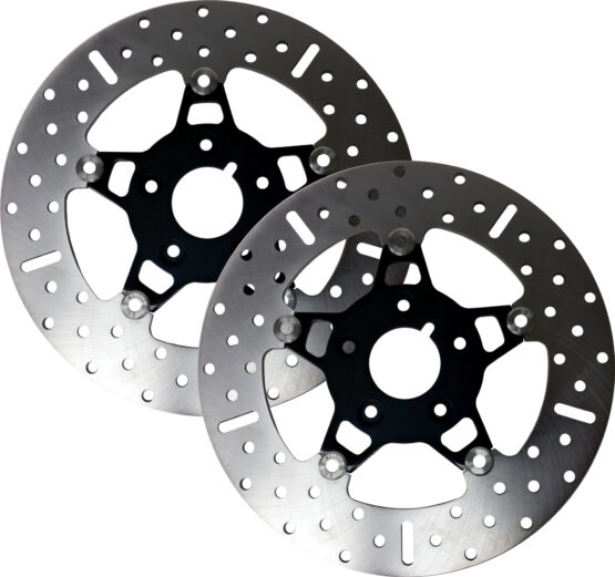 Black Chrome Contour Floating Brake Rotor