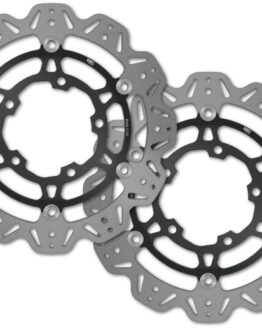 VEE Style Brake Rotors - Black Center Front Set