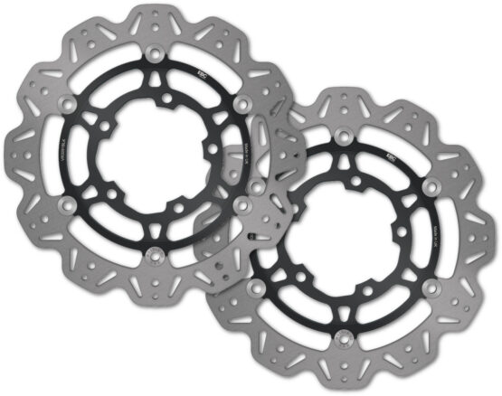 VEE Style Brake Rotors - Black Center Front Set