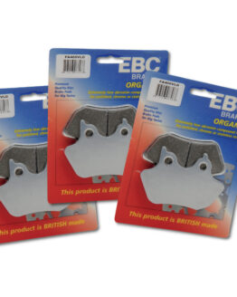 Chrome Plated V Series Brake Pads - Set of 3 For Front & Rear