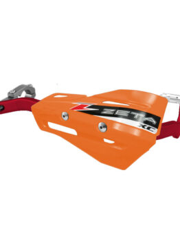 Drop Handguard Handlebar Armor / XC Protector Kit - 1-1/8" Orange / Red