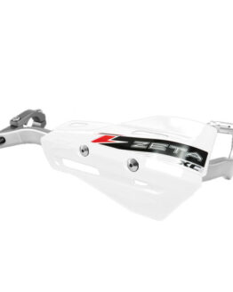 Drop Handguard Handlebar Armor / XC Protector Kit - 1-1/8" White / Gray