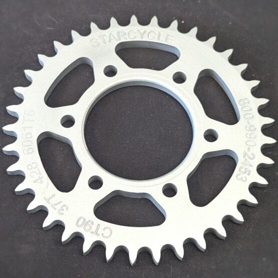 Aluminum Rear Sprocket - 37 Teeth 428, 6 Bolt Holes w/ 84mm Bolt Circle