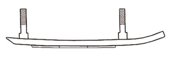 SLP SLT 9.5 in 60 Degree Carbide Runner Pair for Composite Skis