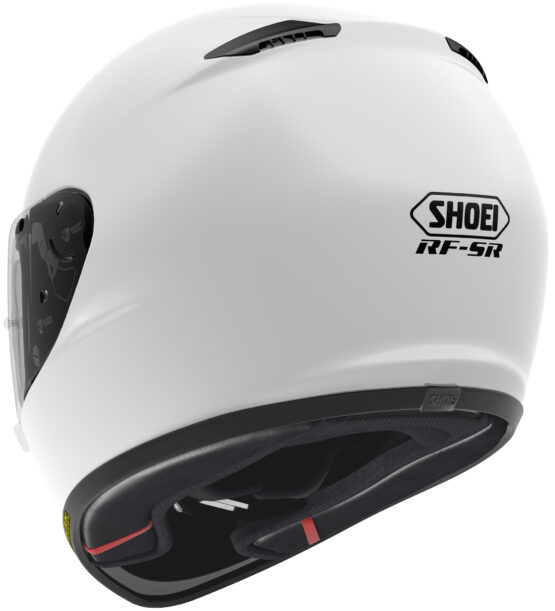 RF-SR Solid White Full-Face Motorcycle Helmet Medium - Image 2