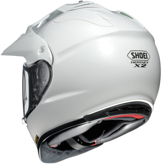 Hornet X2 Solid White Dual-Sport Helmet Medium - Image 2