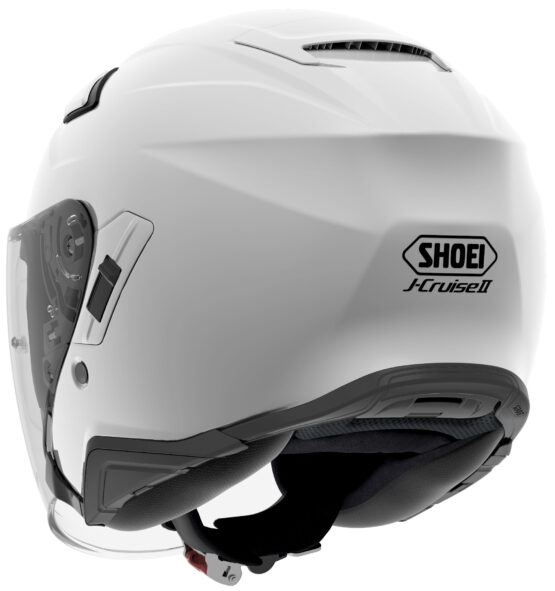 J-Cruise 2 Solid White 3/4 Open-Face Motorcycle Helmet X-Small - Image 2