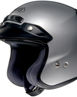 RJ Platinum R Light Silver 3/4 Open-Face Motorcycle Helmet X-Large
