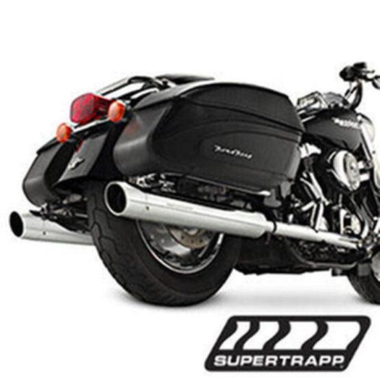 Super Elite 3.5" Slip On Exhaust Mufflers - Pair - Image 2