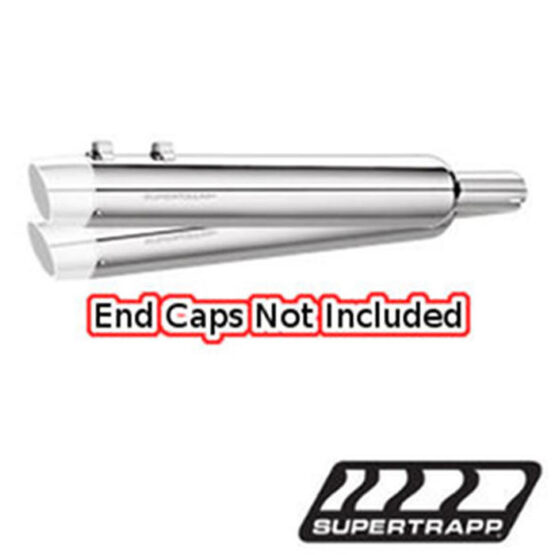 Supertrapp Super Elite 3.5" Slip-On Mufflers Polished Pair Fits 97-07 Softail