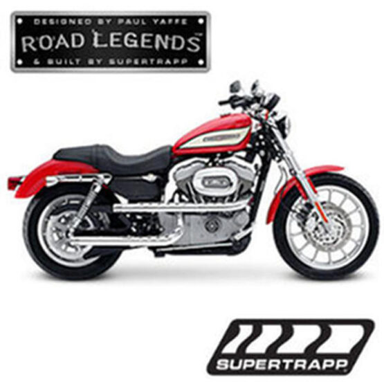 Chrome 3-Shield X Pipes Full Exhaust
