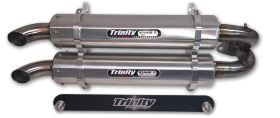 Stage 5 Slip On Exhaust - Dual Brushed Mufflers