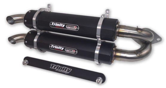 Stage 5 Slip On Exhaust - Dual Black Mufflers