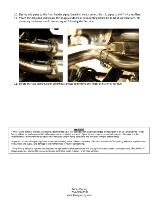 Dual Brushed Aluminum Full Exhaust - Image 3