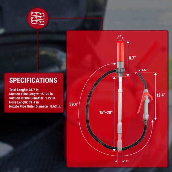 TREP01-T Telescopic Battery Powered Fuel Transfer Pump - Image 4