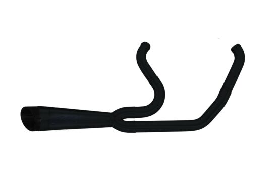 Black 2-Into-1 Shorty Turnout Full Exhaust - Image 2