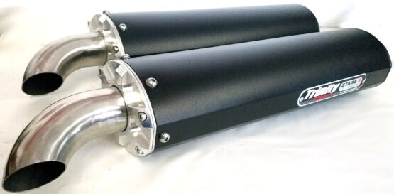 Stage 5 Slip On Exhaust - Dual Black Mufflers - Image 10