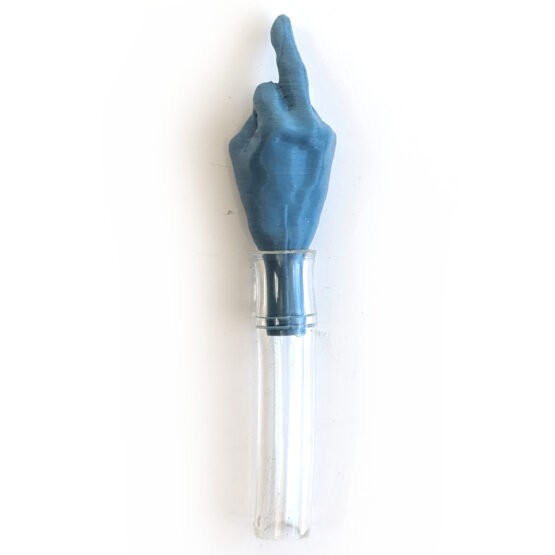 "The Bird" Fuel Hose Vent Cap - Light Blue W/ 2.5" 1/4" Diameter Clear Hose