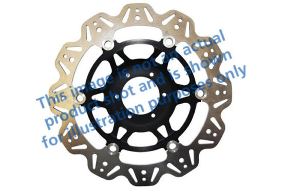 VEE Style Brake Rotors - Black Center Front Set - Image 2
