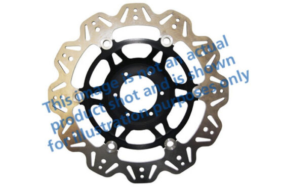 VEE Style Brake Rotors - Black Center Front Set - Image 2