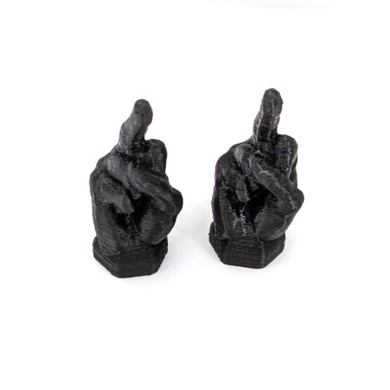 "The Bird" Valve Stem Dust Caps - Black, Pair - Image 3