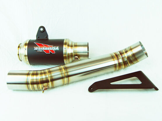 Black Center GP Race Slip On Exhaust