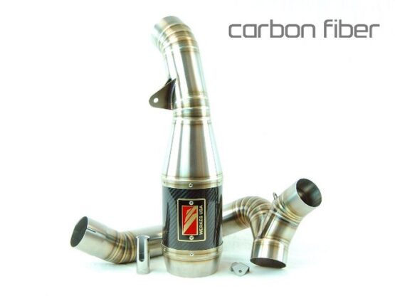 Carbon Fiber Center Stainless Steel GP Slip On Exhaust