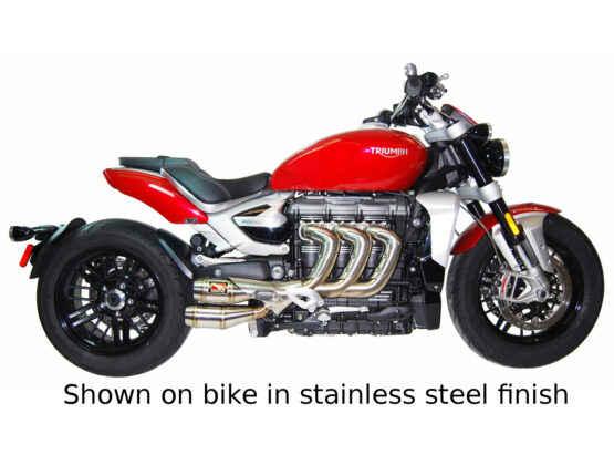 Black Center Dual GP Slip On Exhaust w/ dB Killers - Image 4