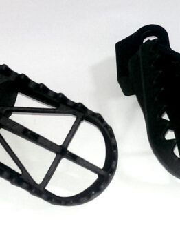 Wide MX Foot Pegs - Low (-5mm) Height Chromoly