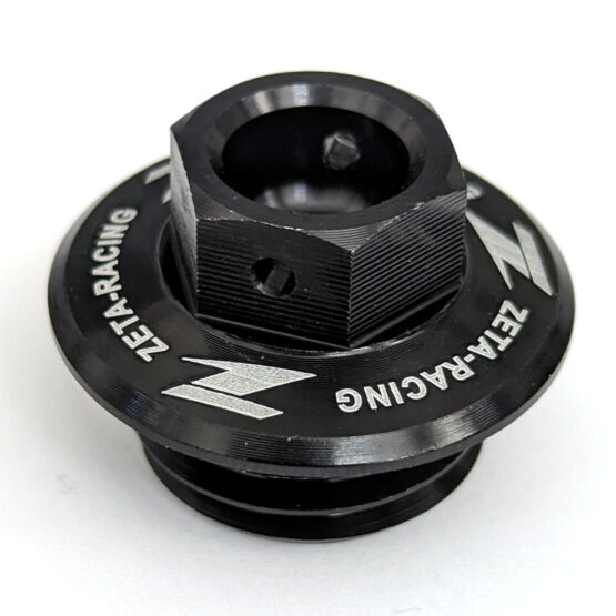 Black Billet Oil Filler Plug w/ Safety Wire Holes