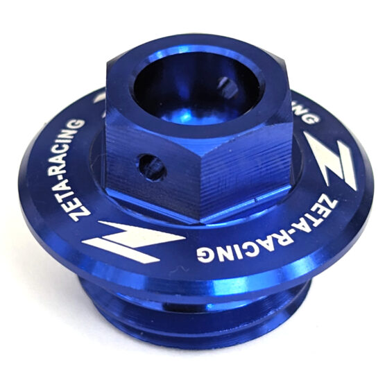Blue Billet Oil Filler Plug w/ Safety Wire Holes