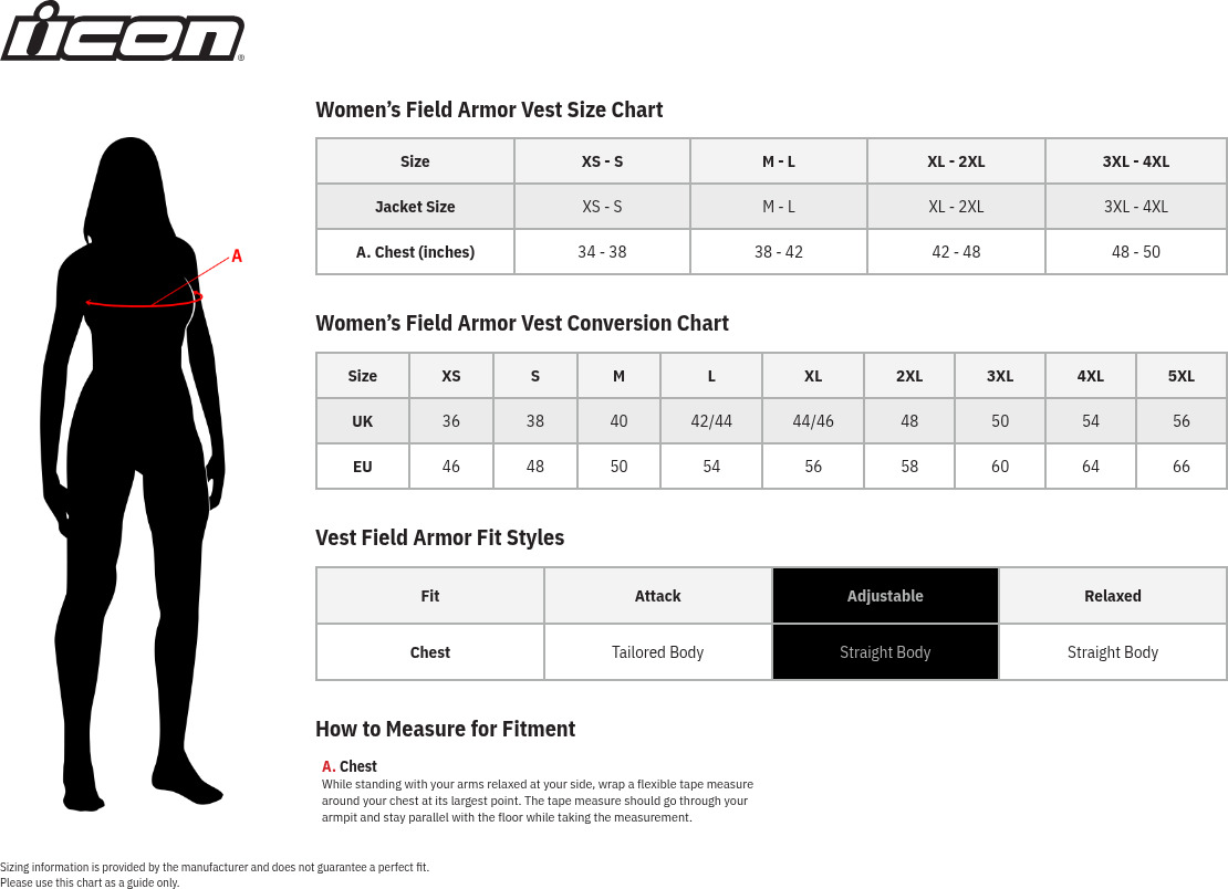 ICON Women's Field Armor Stryker Vest Black S/M - Image 4