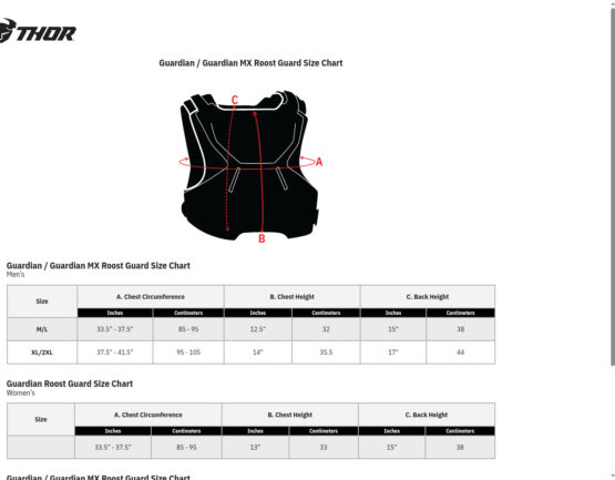 Thor Youth Guardian Roost Deflector 2XS/XS Red/Black - Image 3