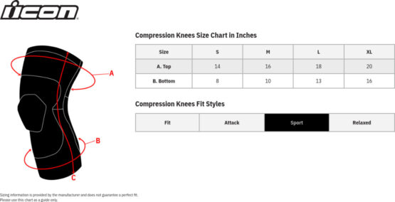 ICON Field Armor Compression Knee Guards - Black, Medium - Image 3