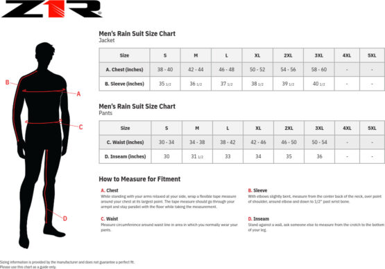 Z1R 2-Piece Rain Suit Black/Hi-Vis XL Waterproof Motorcycle Gear - Image 3