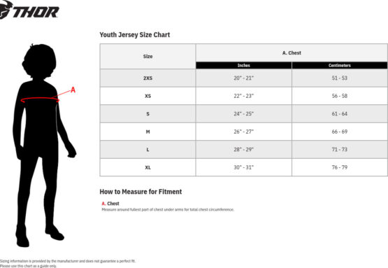 Thor Youth Sector Checker Jersey Gray White Green XS - Image 3