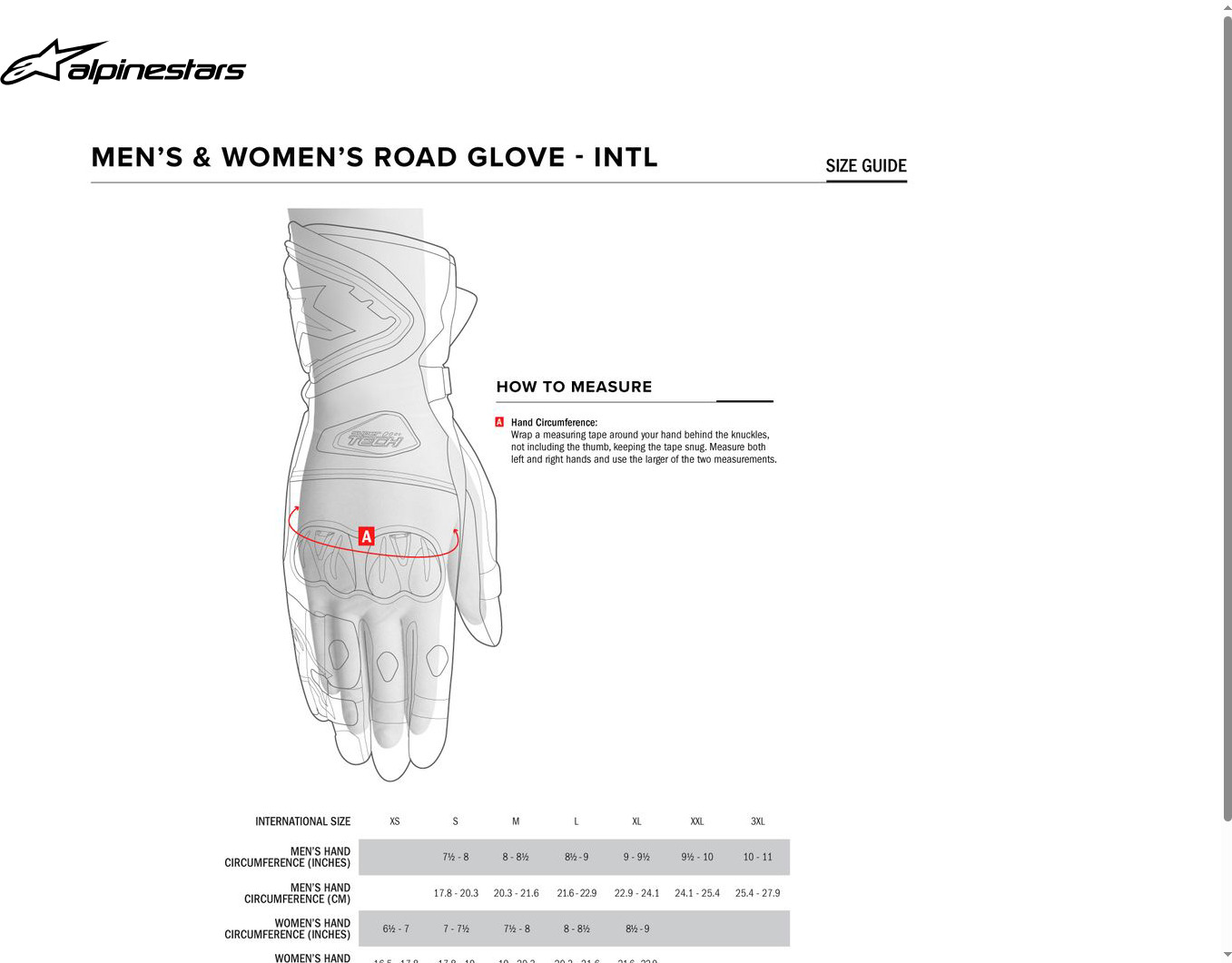 SP-5 Motorcycle Gloves Black X-Large - Image 3