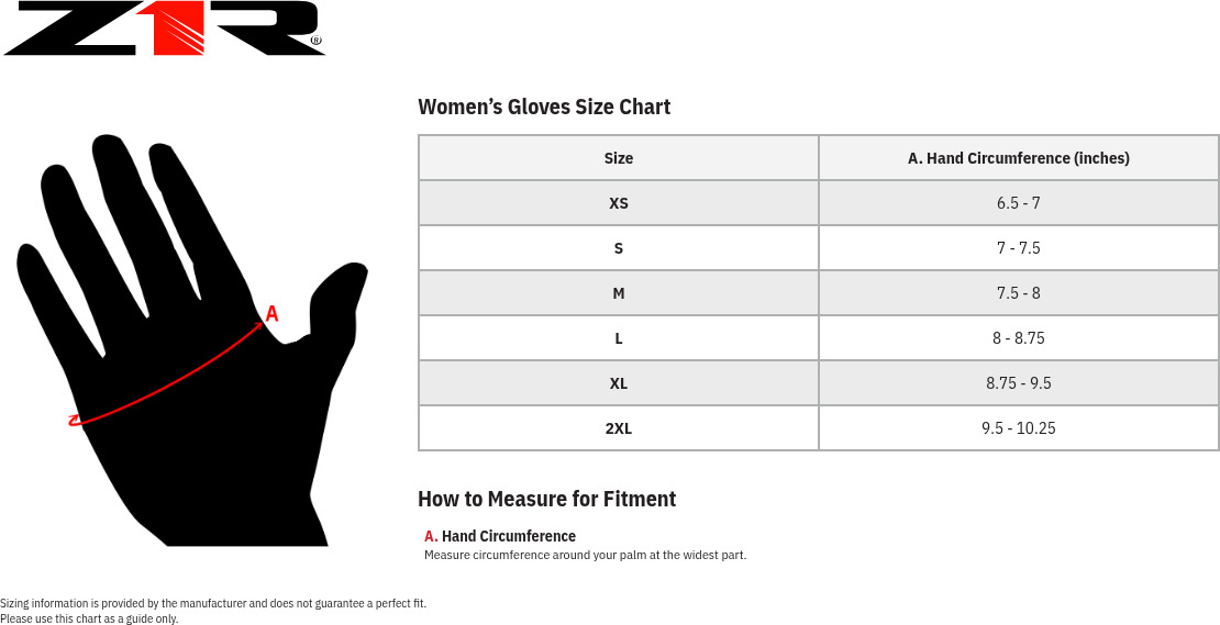 Z1R 243 Half Gloves Black Women's XL - Image 3