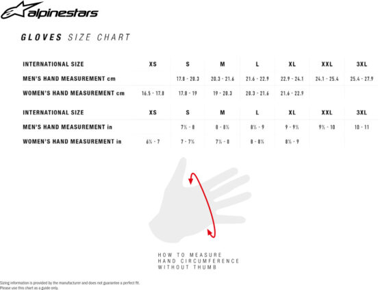 Alpinestars HT-3 Heat Tech Drystar Gloves Black Men's Small - Image 3